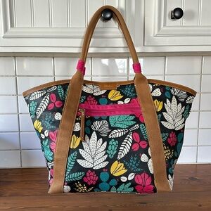 FOSSIL Eliza Beach Tote - Dark Floral